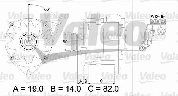 Генератор 437081 VALEO PHC