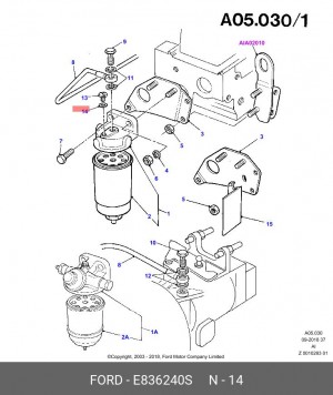 Прокладка E836240S FORD
