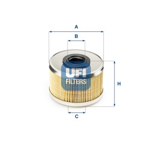 Топливный фильтр 26.686.00 UFI