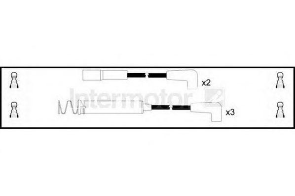 Ккомплект проводов зажигания 73030 STANDARD