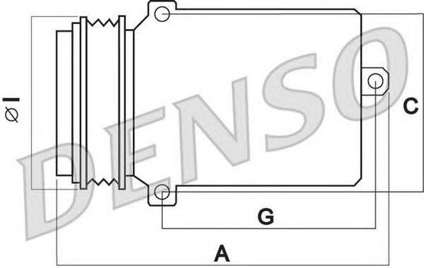 Компрессор, кондиционер DCP02006 DENSO