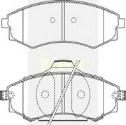 Комплект тормозных колодок, диско NEW086C BRECK