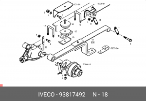 Буфер, амортизация 93817492 IVECO