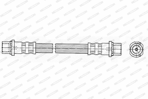 Тормозной шланг FHY2477 FERODO