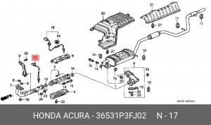 Лямбда-зонд 36531P3FJ02 HONDA