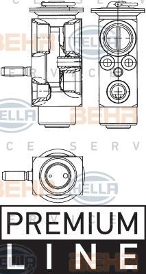 Расширительный клапан, кондиционер 8UW 351 239-611 HELLA