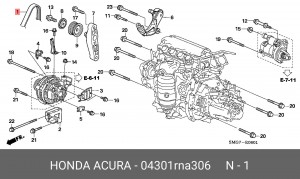 Ремень приводной 04301-RNA-306 HONDA