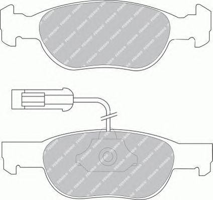 Комплект тормозных колодок, диско FSL1040 FERODO
