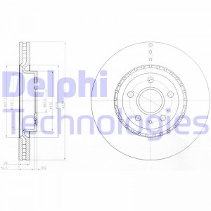 Диск тормозной BG9068 DELPHI