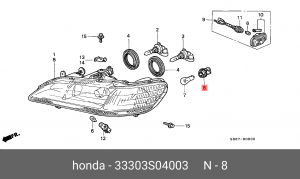 Патрон лампы 33303S04003 HONDA