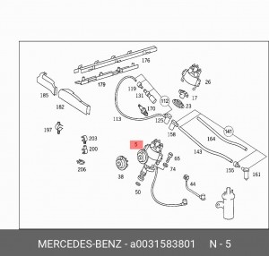 Распределитель зажигания A0031583801 MERCEDES BENZ