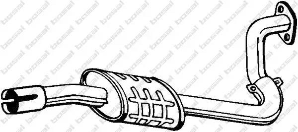 Средний глушитель выхлопных газов 281-277 BOSAL