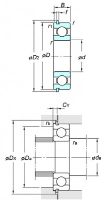 Подшипник 62-28NR KOYO