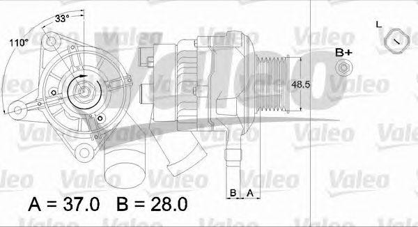 Шкив генератора 437324 VALEO PHC
