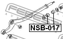 Втулка рычага подвески NSB-017 FEBEST