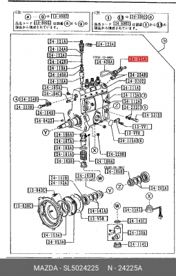 Болт SL5024225 MAZDA
