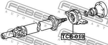 Опора карданного вала TCB-019 FEBEST