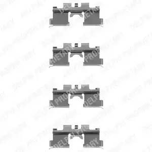 Комплектующие, колодки дискового тормоза LX0079 DELPHI