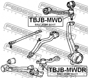 Пыльник шаровой опоры TBJB-MWD FEBEST