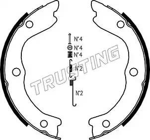 Комплект тормозных колодок, стояночная тормозная система 067196K TRUSTING