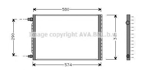 Конденсатор, кондиционер UV5009 AVA
