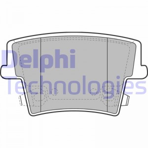 Комплект тормозных колодок, диско LP2035 DELPHI