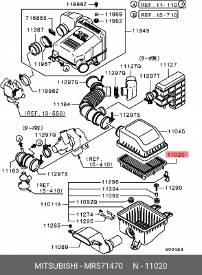 Фильтр воздушный MR571470 MITSUBISHI