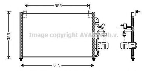 Радиатор кондиционера DW5013 AVA