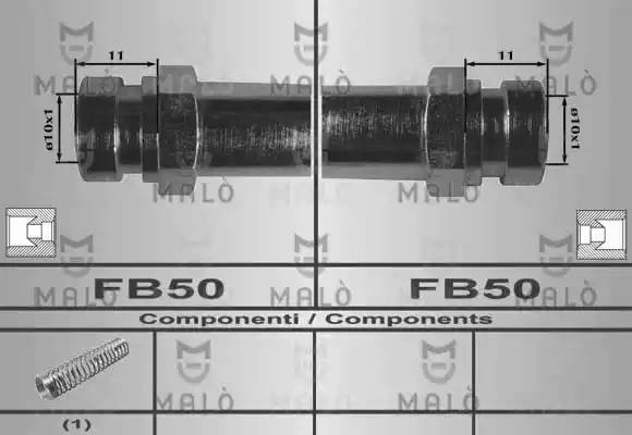 Тормозной шланг 80504 MALO