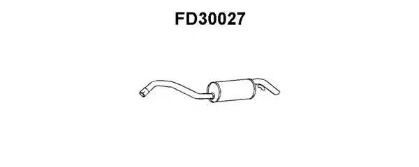 Глушитель выхлопных газов конечный FD30027 VENEPORTE