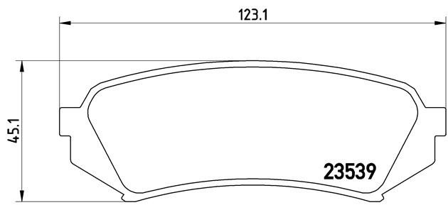 Комплект тормозных колодок, диско P83049 BREMBO