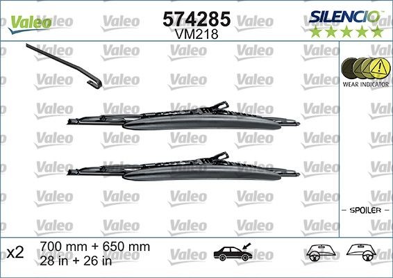 Щетка стеклоочистителя 574285 VALEO PHC