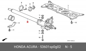Рулевой механизм 53601SP0G02 HONDA