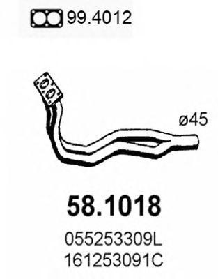 Выпускной трубопровод 581018 ASSO