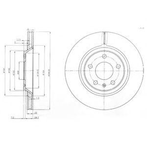 Тормозной диск BG3997 DELPHI