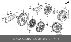 Нажимной диск сцепления 22300P54010 HONDA