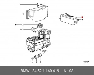 Блок управления, динамики тормоза / движения 34 52 1 160 419 BMW