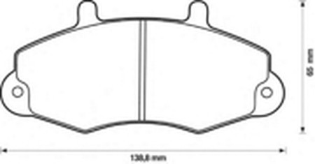 Комплект тормозных колодок, диско 571745X BENDIX JURID