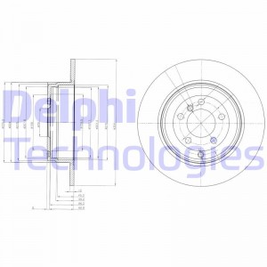 Тормозной диск BG4066 DELPHI