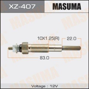 Свеча накаливания XZ-407 MASUMA