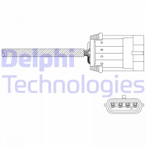 Лямбда-зонд ES1105512B1 DELPHI