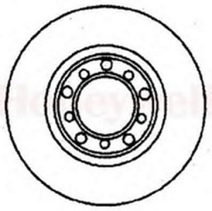 Тормозной диск 561166B BENDIX JURID