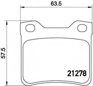 Комплект тормозных колодок, диско P61058 BREMBO