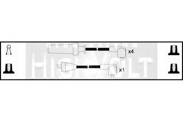 Ккомплект проводов зажигания OEF637 STANDARD