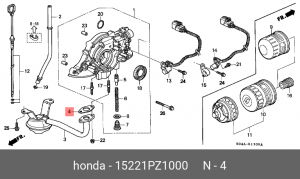 Прокладка, выпускной трубопровод 15221PZ1000 HONDA