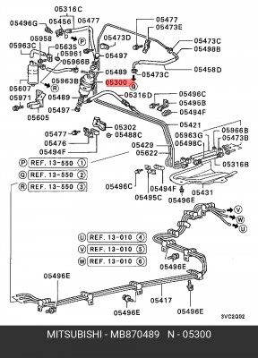 Фильтр топливный MB870489 MITSUBISHI
