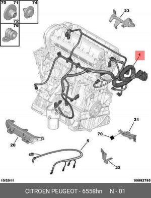 Жгут проводов 6558 HN CITROEN PEUGEOT