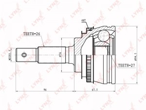 ШРУС CO-7584A LYNXAUTO
