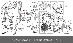 Блок управления двигателем 37820RZVE02 HONDA