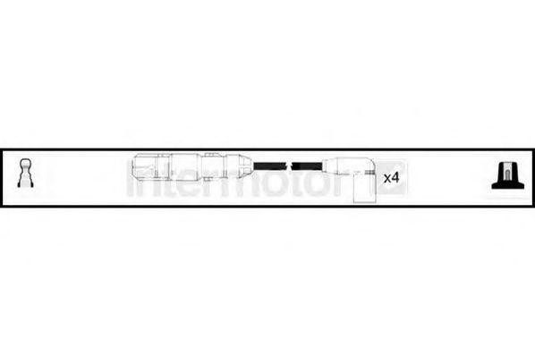 Ккомплект проводов зажигания 73952 STANDARD
